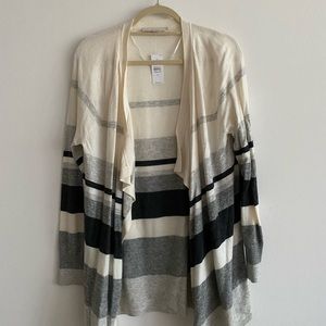 NWT LOFT Striped Cardigan Size M